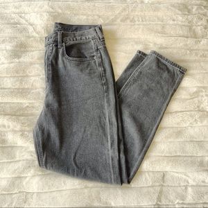 Grey Mom Jeans